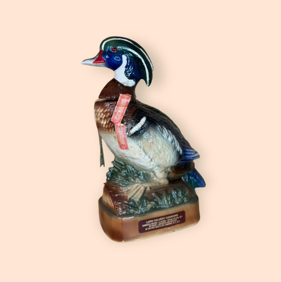 Lord Calvert “North American Wood Duck” whiskey decanter