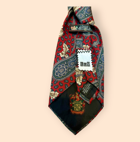 Vintage Paisley Necktie by Paolo Gucci