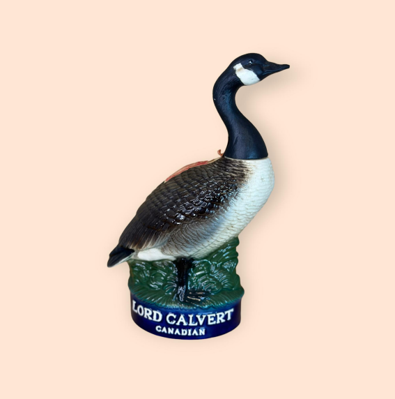 Lord Calvert “Canada Goose” whiskey decanter