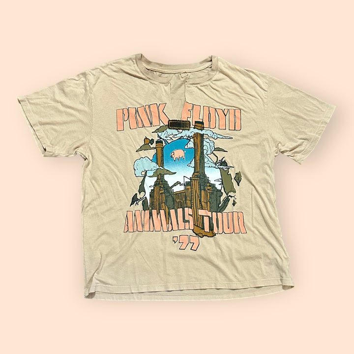 Vintage Pink Floyd Animals Tour Tee with Sliced Neck