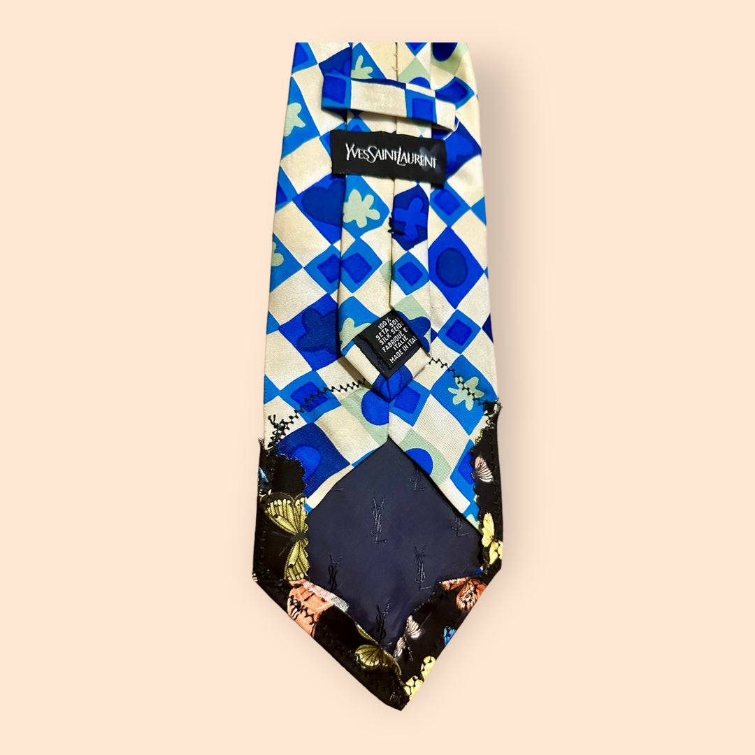 Vintage YSL Necktie with Applique